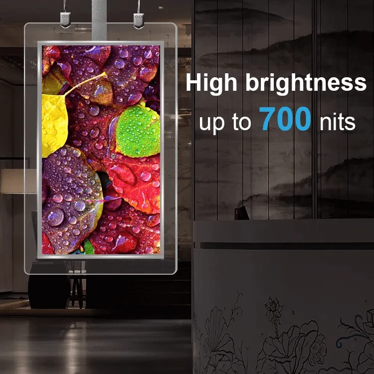 OLED display detail panel showing high brightness up to 700 nits
