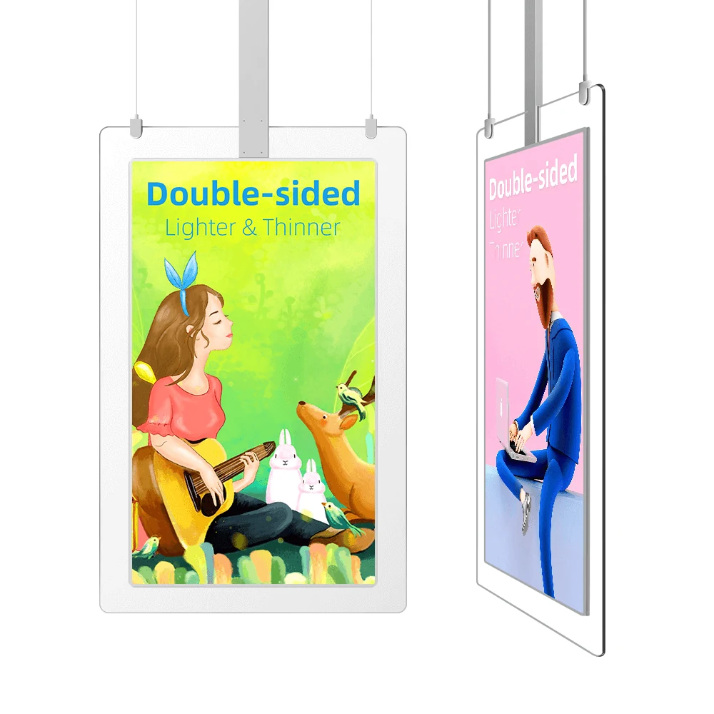 OLED ceiling double-sided advertising display