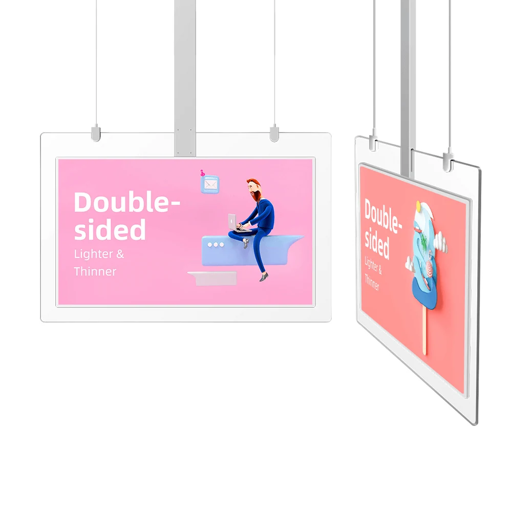 Double-sided OLED display side profile product render